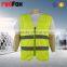 with pocket high visibility reflective el safety vest