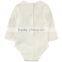 Toddler Outfit White Colors Infant Clothing 100% Organic Cotton Nature Baby Winter Bodysuits for Boy