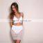 Runwaylover 031New Style 2017 Ladies Sexy Crop Top And Transparent Skirt Sets