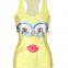 Ladies Hot Sale Polyester Sublimation 3d Printing Singlet Tops /vest/tank Top
