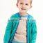 High quality warm sweater baby boy blue zip cardigan sweater model for children