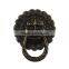 Antique Bronze Round Lion Face Pattern Carved Jewelry Wooden Box Pull Handle Dresser Drawer For Cabinet Door 23mm