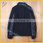 2017 Winter Customized Print Logo Black And Silver Gray Man Coat