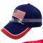 Cheap Custom Design Hats Caps Good Quality Navy Baseball Caps With Usa Flag For Sales