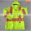 high visibility winter reflective safety jacket with knitted backing