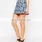 New Design A line Mini Custom Print Skirt Sexy Mature Ladies Skirt