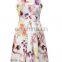 2016 BAIYIMO Women's Sleeveless Floral Printed Vintage Backless Party Cocktail Dress