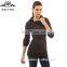 2016 BAIYIMO OEM Service Women's Asymmetric Neck Raglan Marled Sweater