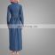 New Model Casual Long Dresses Cheap China Beautiful Embroidery Muslim Coat Fashion Design Moroccan Kaftan With Belt