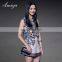 star fashion sleeveless check pattern 2 piece set dress bulk wholesale