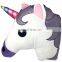 New Custom Plush Unicorn Pillow 2017 Home Decor Stuffed Soft Kids Plush Pink Poop Emoticon Emoji Pillow