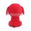 custom red plush dog toy for new year gifts