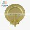 custom brass souvenir plate with embossment of Vietnam building