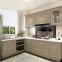 grey color lacquer shaker modern kitchen cabinet
