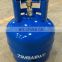 Zimbabwe 2kg LPG gas cylinder small gas bottle for home cooking and camping with brass valve