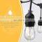 Hot Item LED String Lights S14 LED Bulbs Outdoor Fairy Lights Patio Lights 48ft 110V 2W