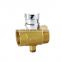 Brass Magnetic filter ball valve water filter diverter ball valve with strainer