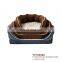 Pet Sofa Luxury Square Pet Bed, Faux Suede Fabric and pv Fleece Sofa Dog Beds,designer Dog Bed