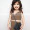 2020 Girls Sets Summer European and American Fashion One-Shoulder Vest Shorts