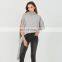 TWOTWINSTYLE Women's Sweater Turtleneck Long Sleeve Loose For Female Casual Asymmetrical Hollow Out
