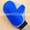 Factory wholesale silicone pet bathing hair gloves grooming pet glove