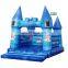 blue medium inflatable halloween haunted house bouncy castle in china