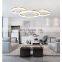 Modern minimalist living room chandelier post-modern creative ring led light restaurant cafe chandelier single head