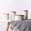 Nordic Fashion Hand Made Marble Ceramic Seal Storage Pot Canisters With Cover For Coffee Tea Candy