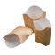 Kraft French Fries Cup Disposable Environment Kraft French Fries Scoop Cup food grade cup