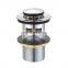 Steel Cutlery Sink Waste Coupling Wash Basin Copper Lavatory Drain Stopper Plug Pop Up Brass Drainer