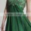 Hot Sale Elegant Pure Color Prom Dress with Appliques New Arrive High Quality Spaghetti Strap Charming Chiffon Prom Dress