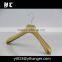 CY-509 provide best sell wood hanger gold color wooden clothes hanger
