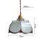 CE Silver Glass Pendant Hanging Light Home Restaurant Modern Lamp Chanderlie