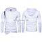 Wholesale custom spring and autumn men's long-sleeved hooded casual sports sweater plus size pullover large men clothes