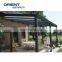 Newest Metal Louver Price Electric Waterproof Aluminum Pergola  for garden gazebos factory price