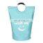 Wholesale Custom Cheap Small Large Canvas Dirty Laundry Bag Clothes Storage Baskets With Aluminum Handle for Home Hotel