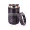 promotional double wall slim vacuum pink metal glitter beer insulated can cooler sublimation