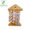 Hot selling bamboo revolving spice rack 16 jar home kitchen tabletop storage 4 tier