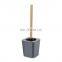 Fancy bamboo plastic household 5 pieces bathroom sets decorative
