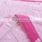 2015 New Products top-selling high quality pink jacquard bamboo fiber terry blanket