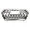 Front grill for Audi Q5 2019 high quality center honeycomb mesh silver bumper grille for SQ5 quattro style