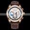 Ochstin GQ046 мужские роскошные военные часы. Модные мужские кварцевые кожаные спортивные наручные часы