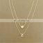 26 Letters Pendant Silver Gold Alphabet Letter Necklace Initial Heart Letter Necklaces
