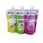 packaging liquid bags doypack 8oz 12oz cleaning bleach detergent custom refillable spout packaging aluminium spout pouch polybag