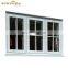 Double Glazed Tempered Glass Windows French Aluminum Frame Casement Window For Home Villa