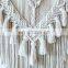 Macrame classic wall hanging with tassels / Boho home wall decoration