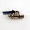 1/4 inch Mini Brass Ball Valve Nickel Plated malex female Valve