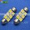 festoon auto led light 12v f-36mm 6smd 5050 c5w led bulb