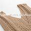 Women's Casual V-Neck Tank Top Wholesale Cable Knit Woolen Cashmere Short Length Crop Style with Embroidered Logo Back Position