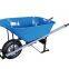 WH7214 Heavy Duty Garden Construction Wheelbarrow Wheel Barrow with Load 300kg 120L 4.00-8 inch Pneumatic Wheel